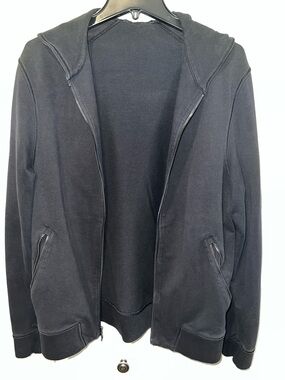 lululemon athletica Men's Black Full-Zip Hooded Jacket